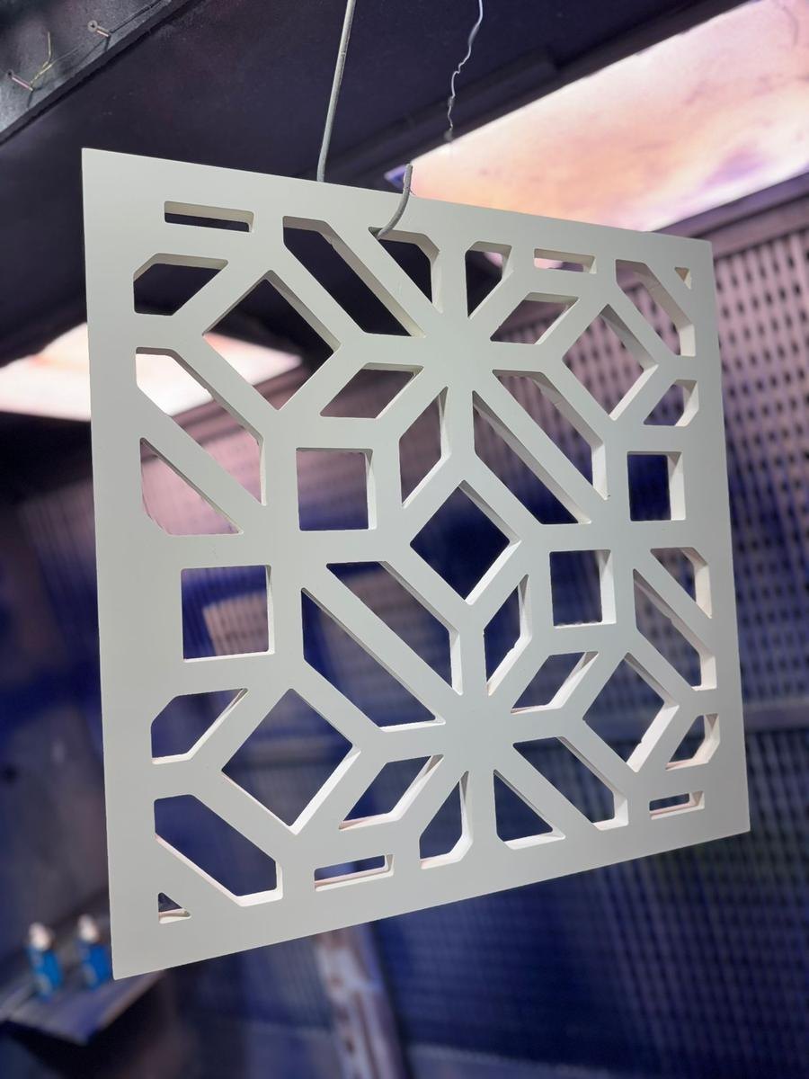 Batch CNC cutting of identical MDF parts on a production run on the Pegasus 1530 ATC